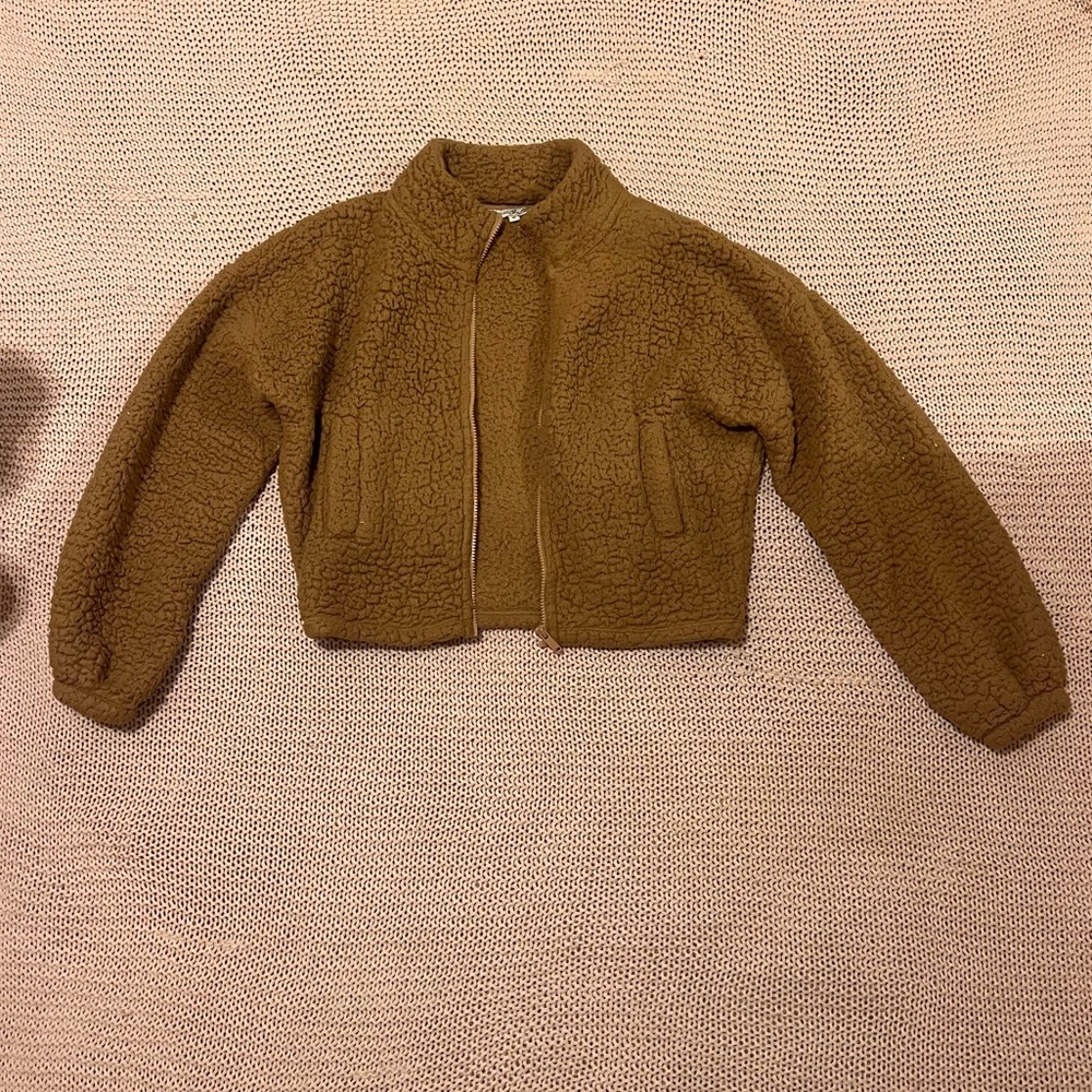 Express Brown Sherpa/Teddy Jacket